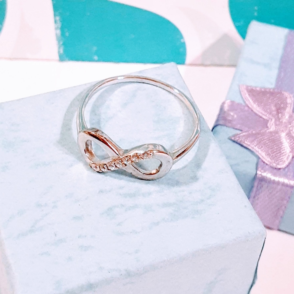 Women's Ring 925  Sterling Silver Jewelry Infinity ♾️  New size # 8